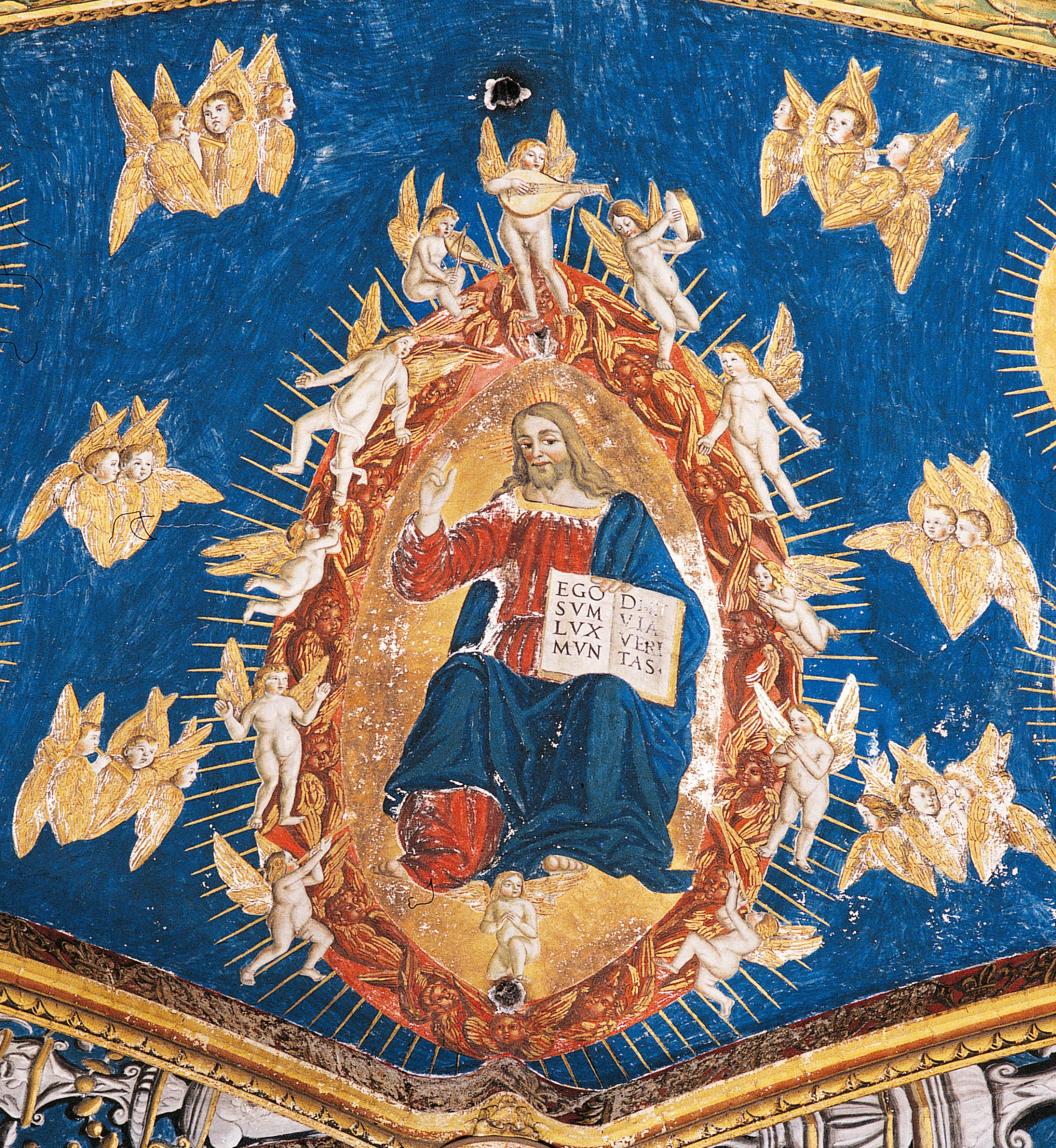 Albi, cathédrale, voûte du choeur / Christ en majesté
